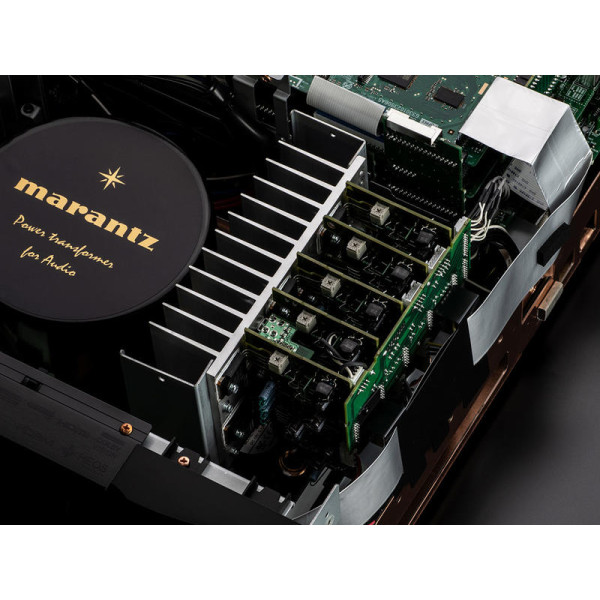 Marantz SR8015 resiveris  tinklinis namų kino stiprintuvas 8K, Bluetooth ir WiFi, Multiroom Heos,USB, DTS-X, galingumas 13 x 180W