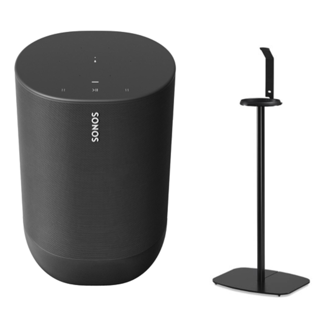 Sonos Move išmani garso kolonėlė valdoma balsu Goggle Assist ir Amazon Alexa, Bluetooth Sąsaja, baterija 11 val.